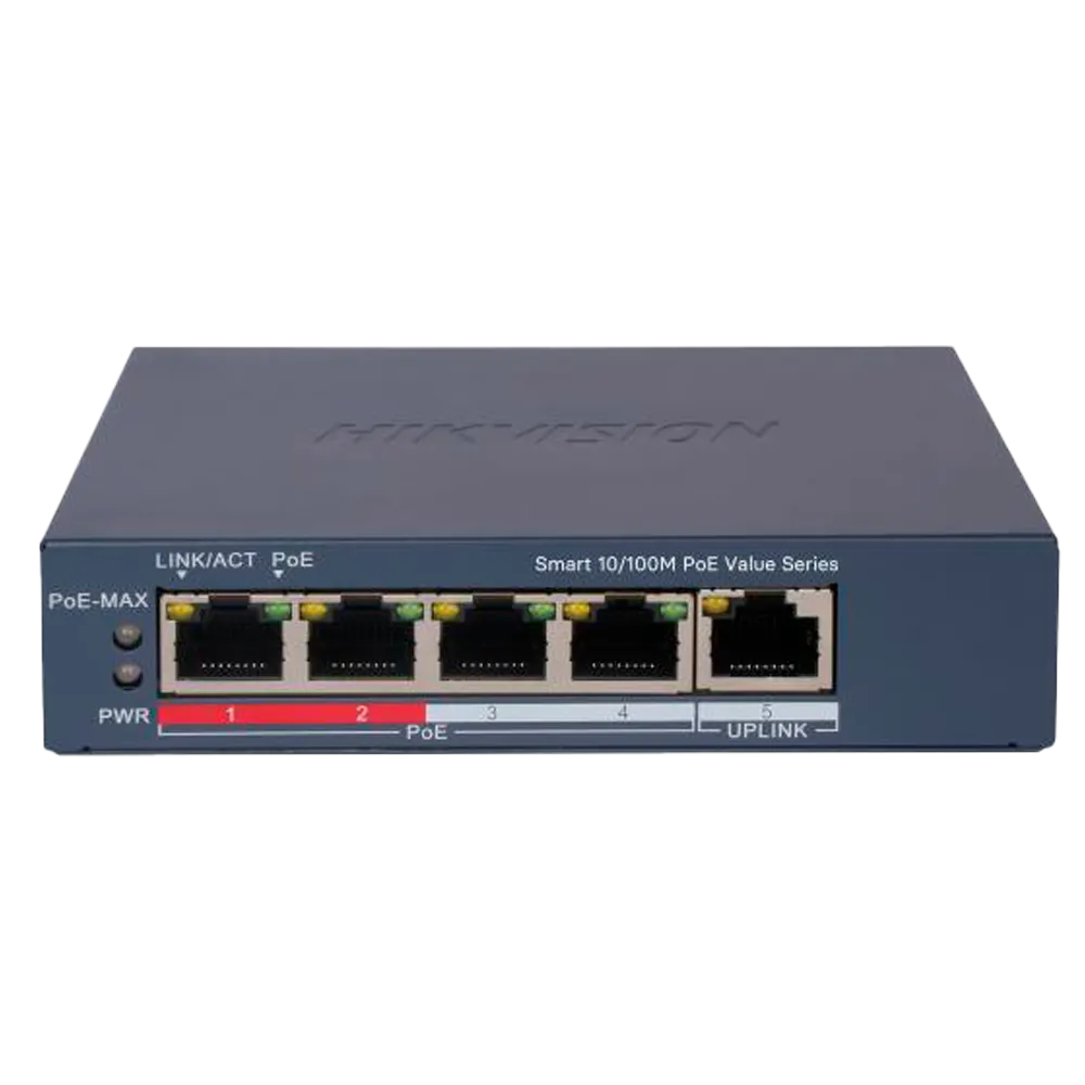 Switch Gigabit PoE HIKVISION DS-3E1105P-EI/MV2 Gestionable