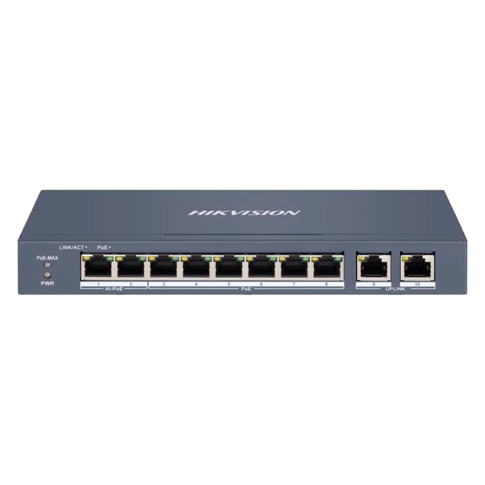 Switch Gigabit PoE Gestionable HIKVISION DS-3E1310HP-EI