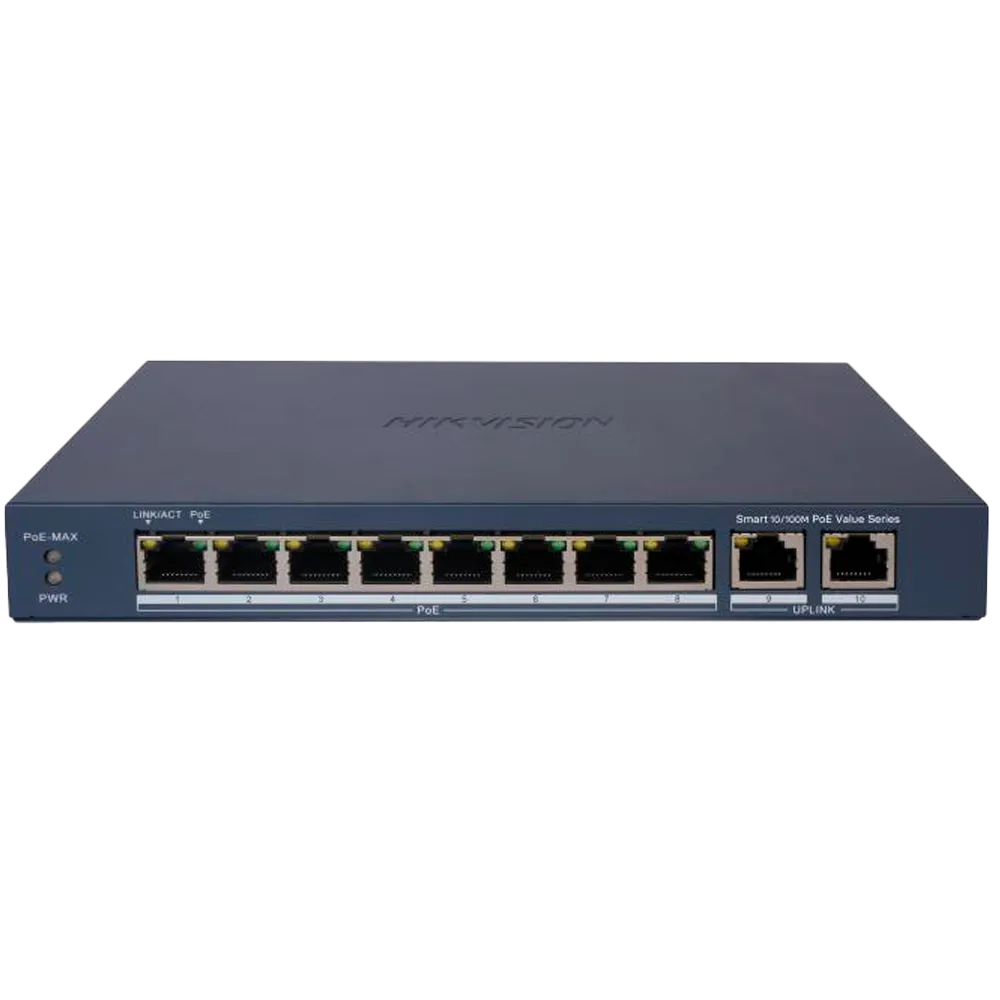 Switch Gigabit PoE HIKVISION DS-3E1310P-EI/M 8 Puertos