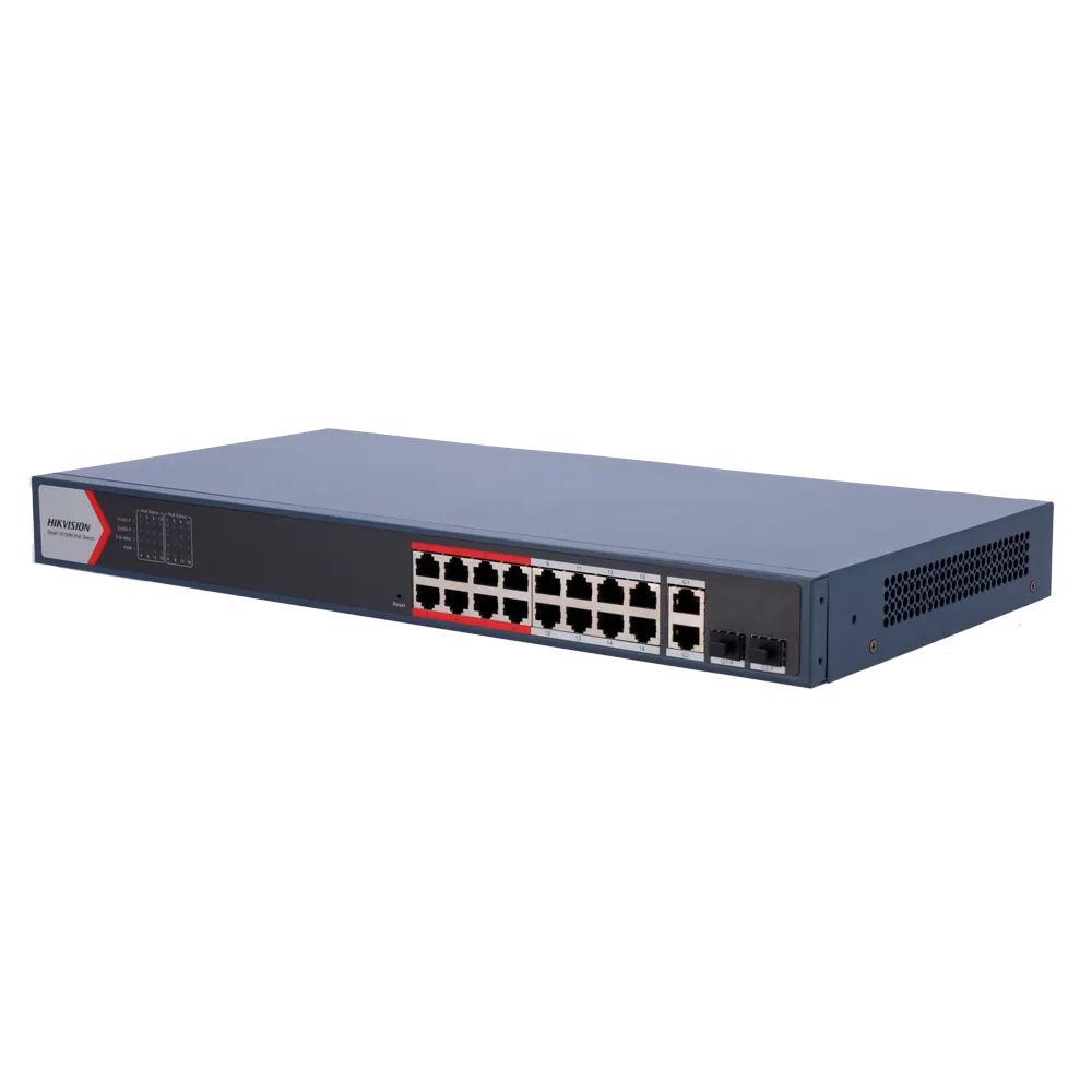Switch Gigabit PoE Gestionable HIKVISION DS-3E1318P-EI(B)