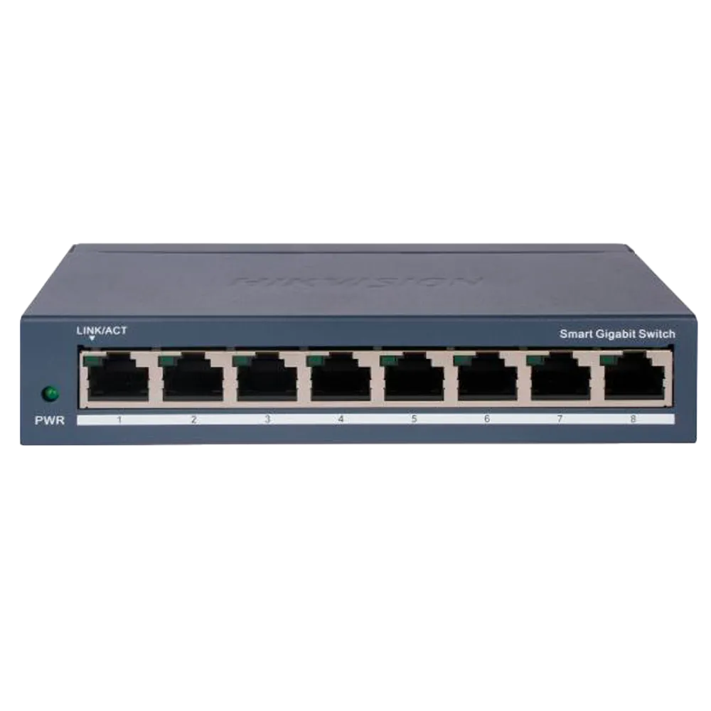 Switch Gigabit PoE Hikvision DS-3E1508-EIV2 Gestionable 8P