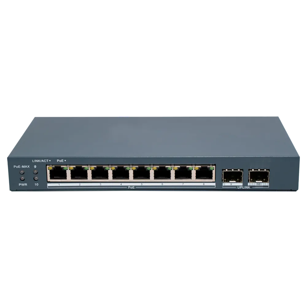 Switch Gigabit PoE Gestionable HIKVISION DS-3E1510P-EI/M-8P2F