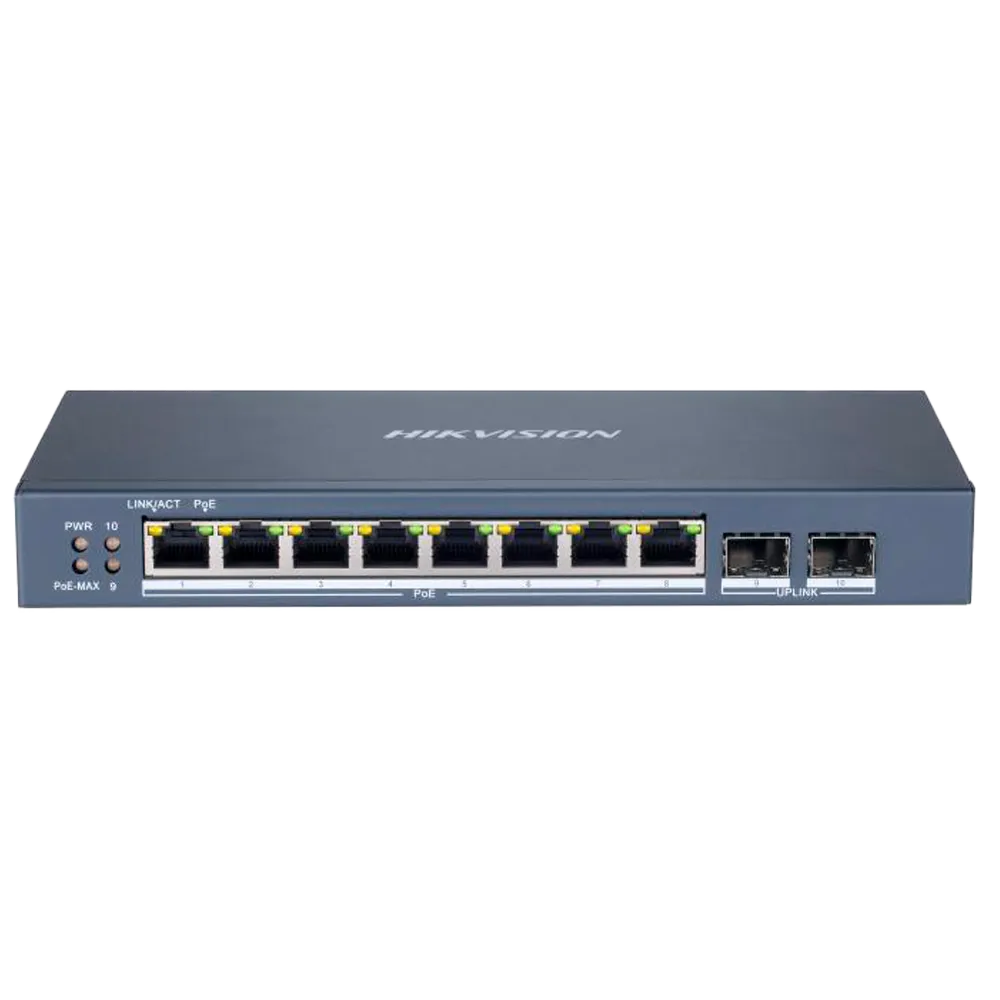 Switch Gestionable 8P Gigabit PoE HIKVISION DS-3E1510P-SI