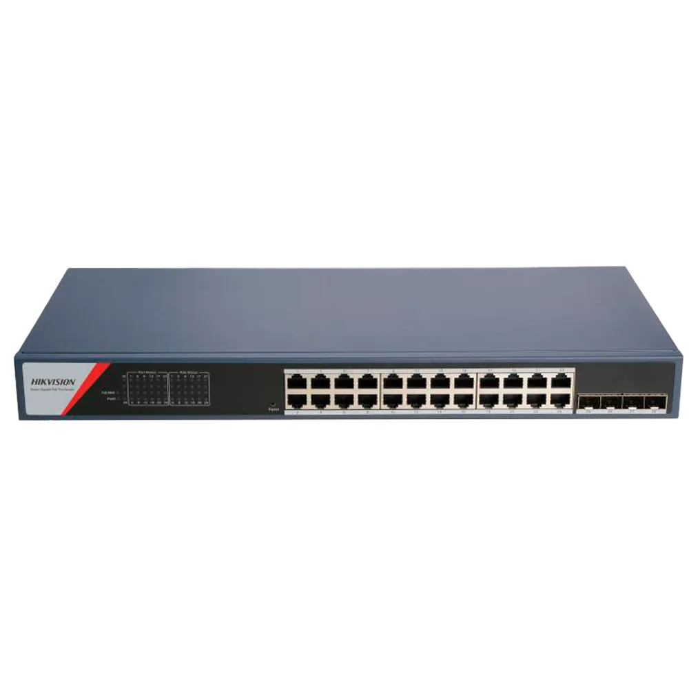 Switch Gigabit PoE HIKVISION DS-3E1528P-SI-24P4F 24 Puertos
