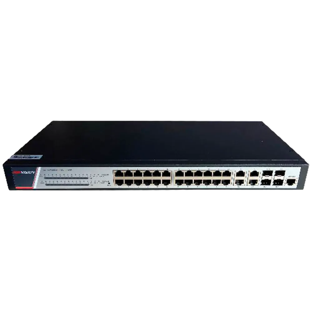 Switch Gigabit PoE Gestionable HIKVISION DS-3E2528P(B) 24P