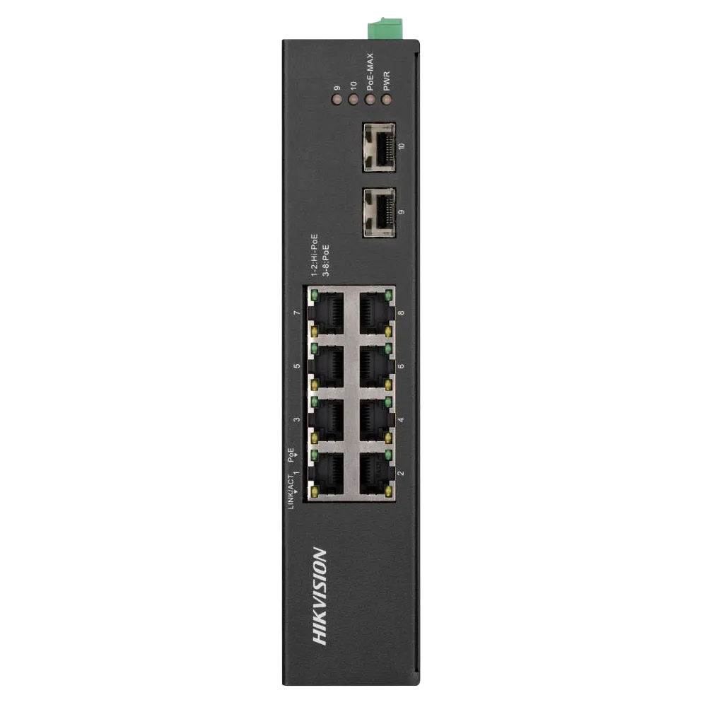 Switch PoE Gigabit HIKVISION DS-3T0510HP-E/HS 8 Puertos