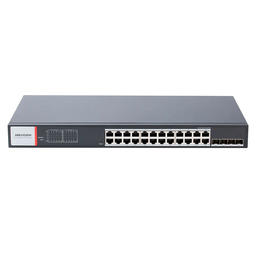 Switch Gigabit PoE+ 24P Hikvision DS-3T1528HP-SI-24P4F