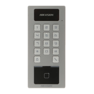 Control de acceso IP65 IK09 - Huella, tarjeta MF DESFire y PIN - Marca Hikvision