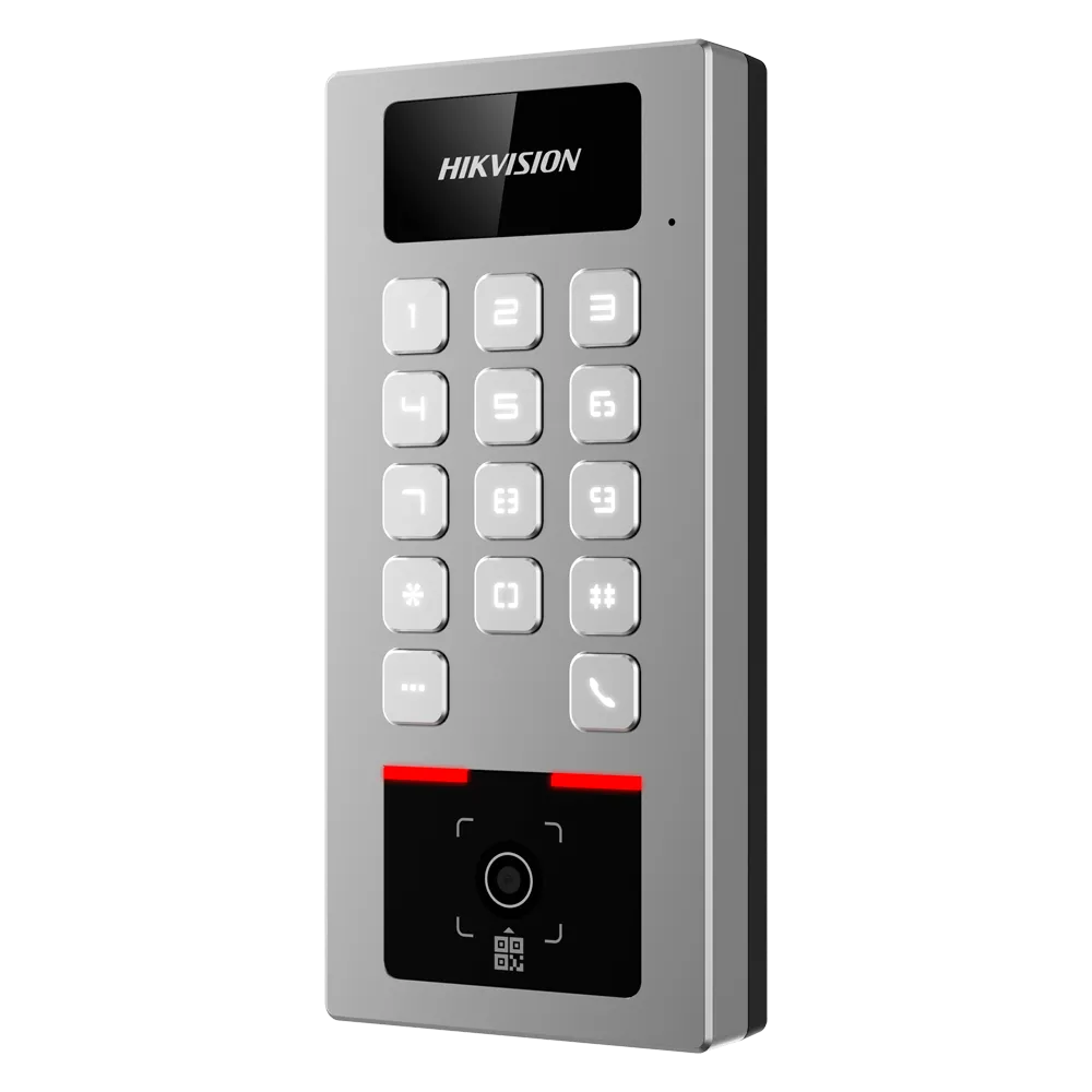 Control Acceso IP65 Hikvision DS-K1T502DBWX-QR DESFire QR