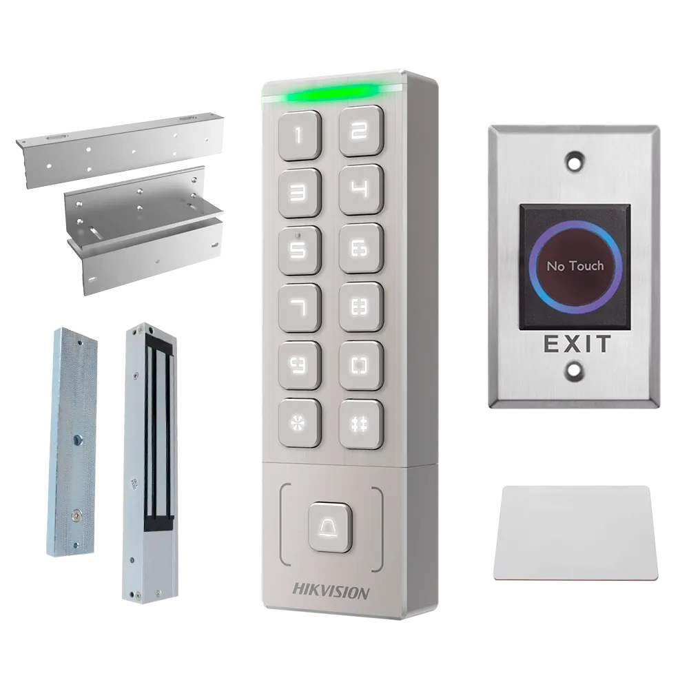 Kit Control Acceso Hikvision DS-KAS809MX Tarjeta MF y PIN