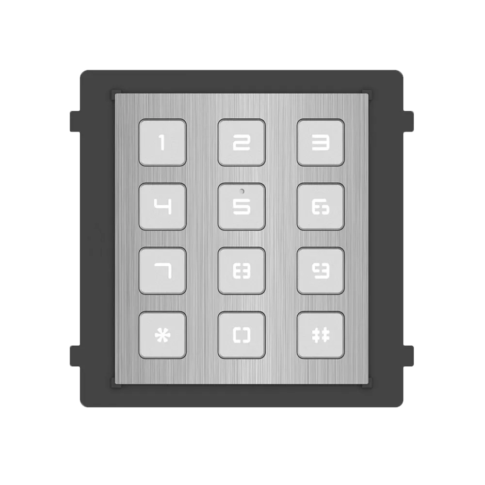 Placa Videoportero Hikvision DS-KD-KP/S IP65 Teclado PIN