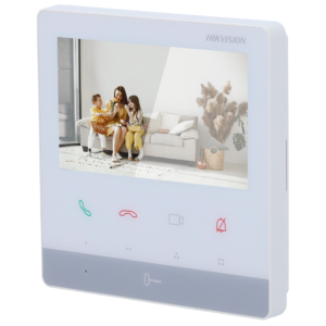 Monitor Videoportero 2 Hilos HD Hikvision DS-KH7100EY-WE2/White - 4.3" - Blanco