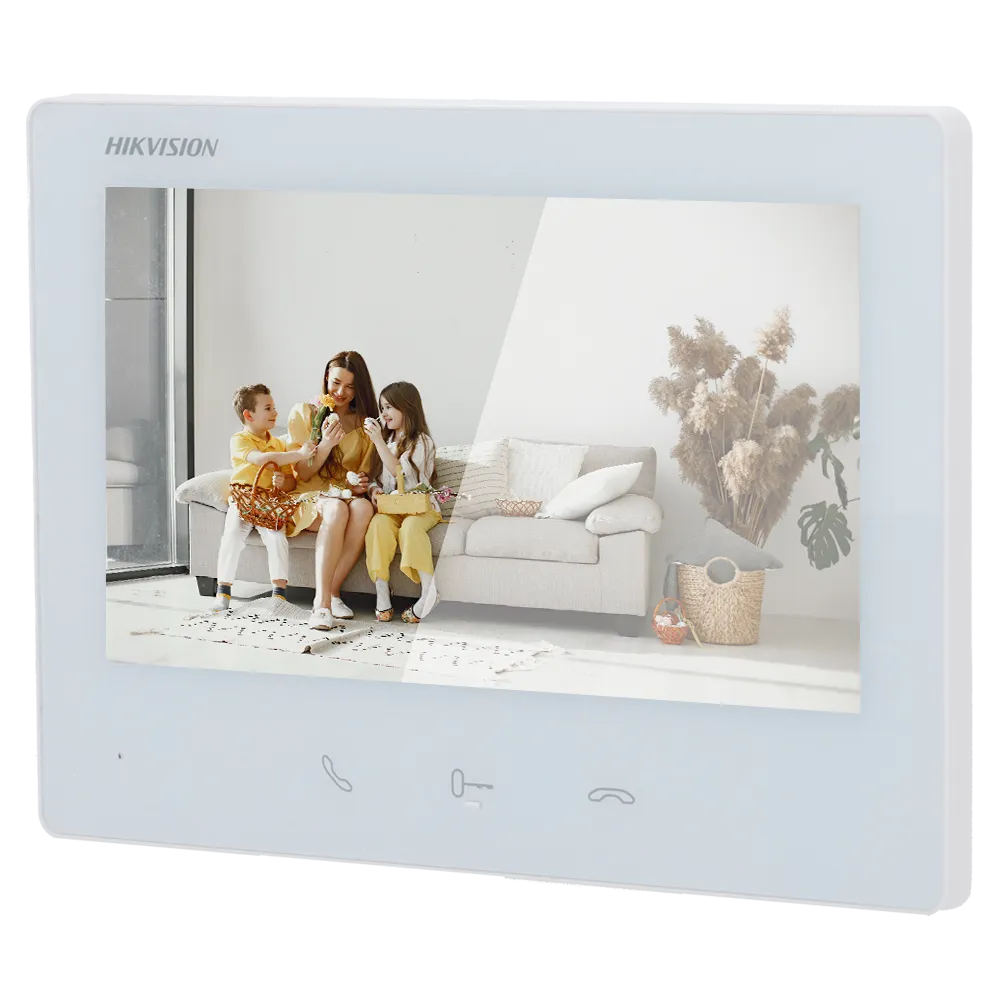 Monitor Videoportero 2 Hilos HD Hikvision DS-KH7300EY-TE2/White 7"