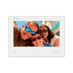 Monitor Videoportero 2 Hilos HD Hikvision DS-KH7300EY-TIE2/White - 7" - Blanco