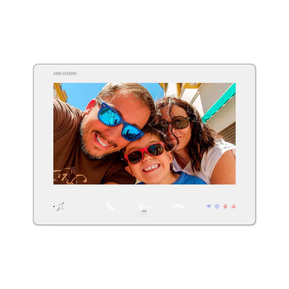 Monitor Videoportero 2 Hilos HD Hikvision DS-KH7300EY-TIE2/White 7"