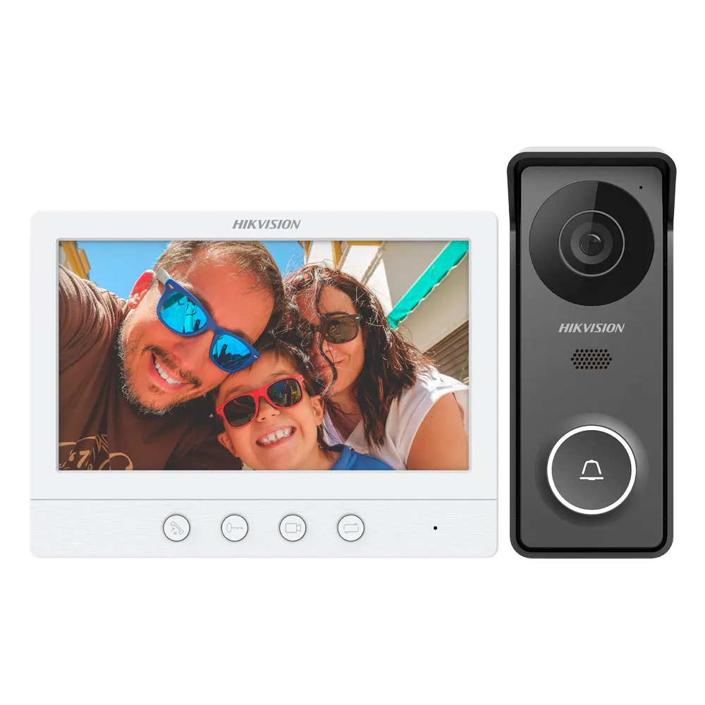 Kit Videoportero Analógico Hikvision DS-KIS213(B) 4 Hilos