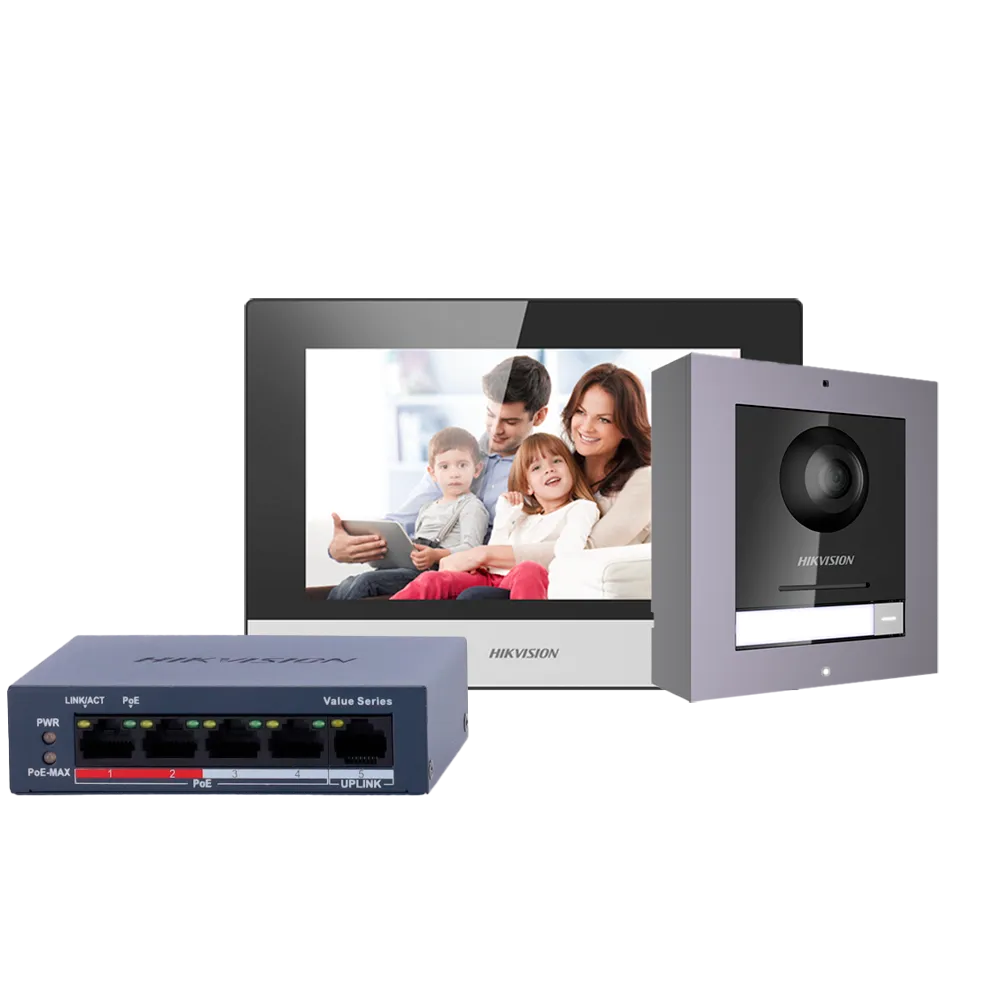 Kit Videoportero IP PoE Hikvision DS-KIS602(B)