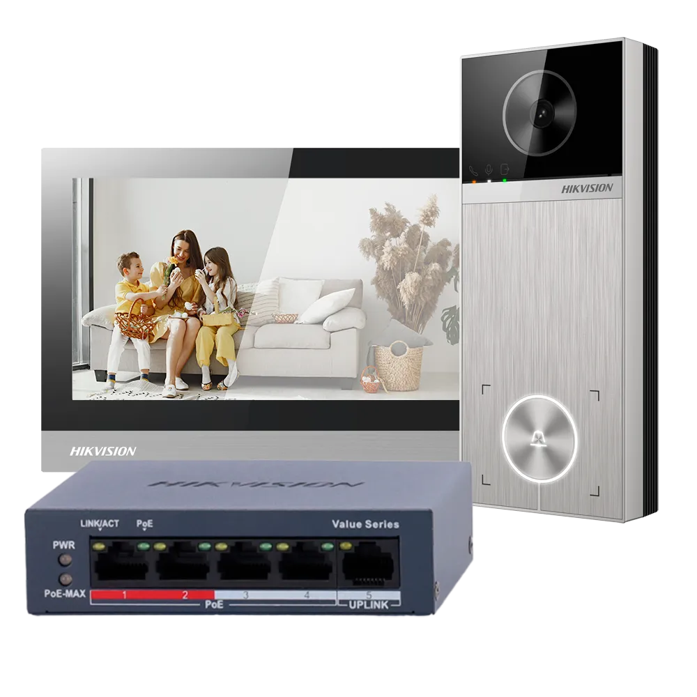 Kit Videoportero IP WiFi PoE Hikvision DS-KIS613-S