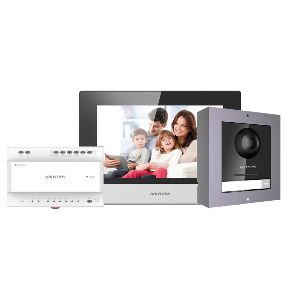 Kit Videoportero 2 Hilos TCP/IP Hikvision DS-KIS702EY