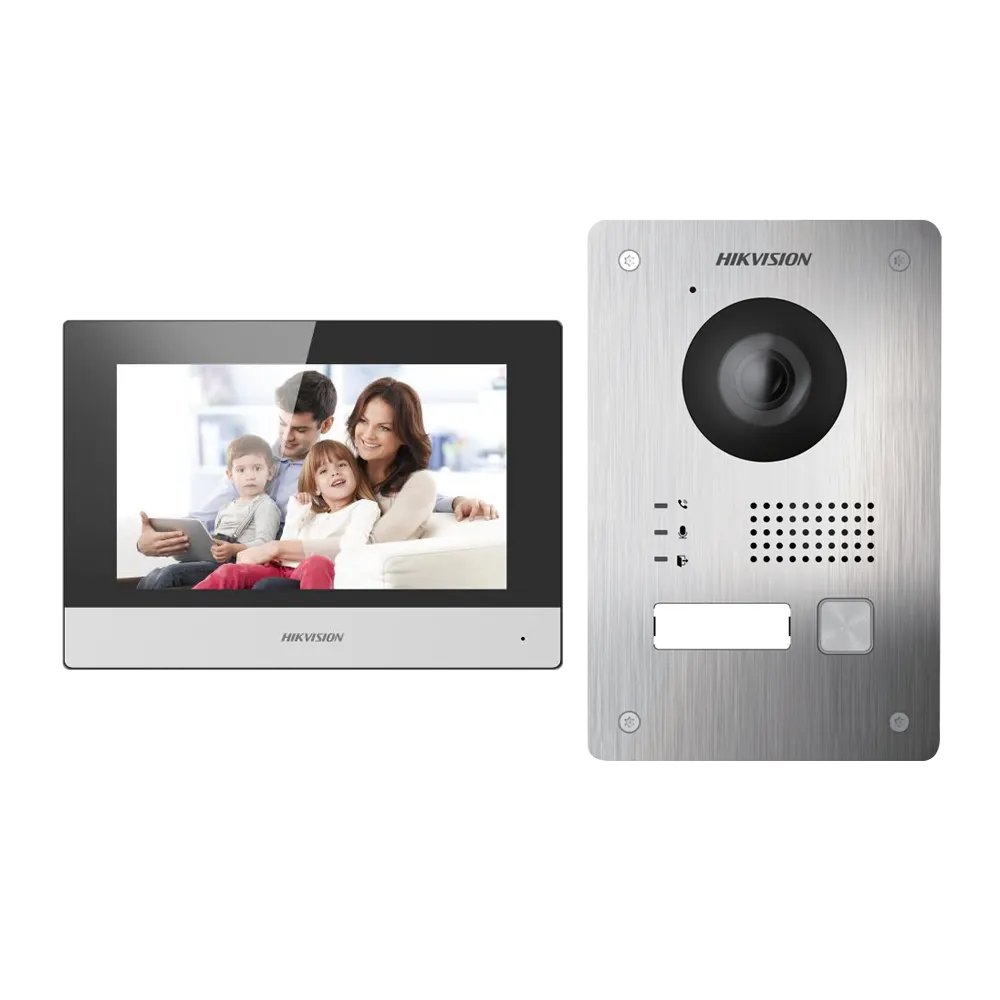 Kit Videoportero 2 Hilos TCP/IP Hikvision DS-KIS703Y-P