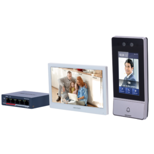 Kit Videoportero IP WiFi PoE Hikvision DS-KIS902-S - Reconocimiento facial