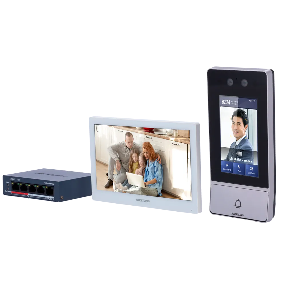 Kit Videoportero IP WiFi PoE Hikvision DS-KIS902-S