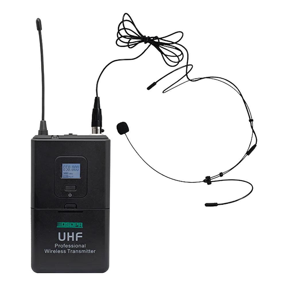 Micrófono Inalámbrico UHF Diadema DSPPA-D5813 8h Autonomía