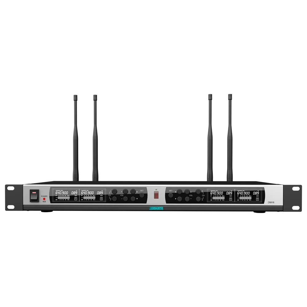 Micrófono Megafonía DSPPA D5816 Inalámbrico UHF