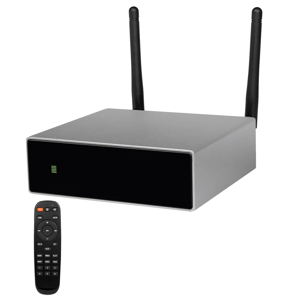 Amplificador Estéreo WiFi DSPPA-DW0250 2x60W Bluetooth USB