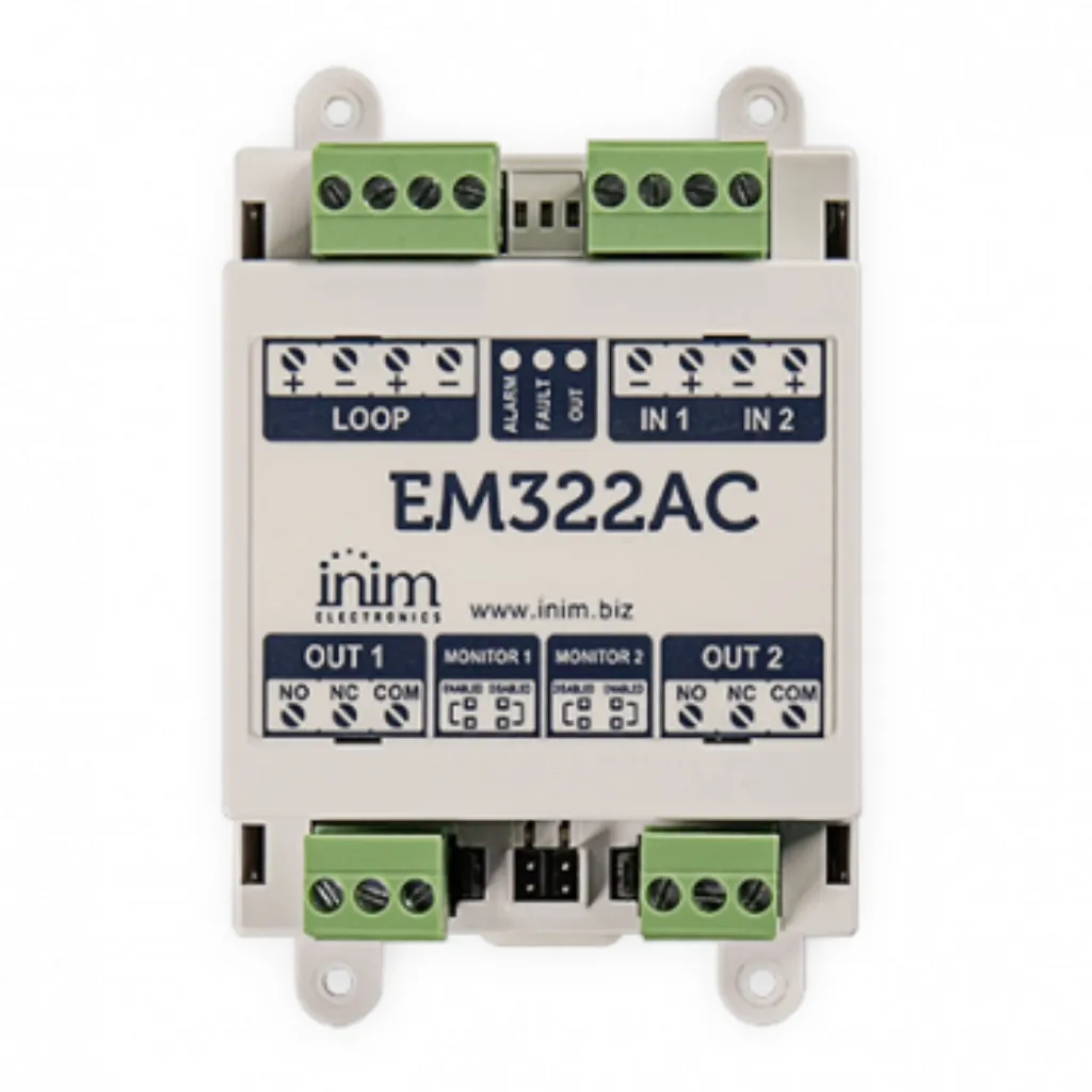 Módulo Relés Analógico INIM EM322AC Previdia Smartline