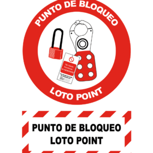 Señal / Cartel de punto de bloqueo