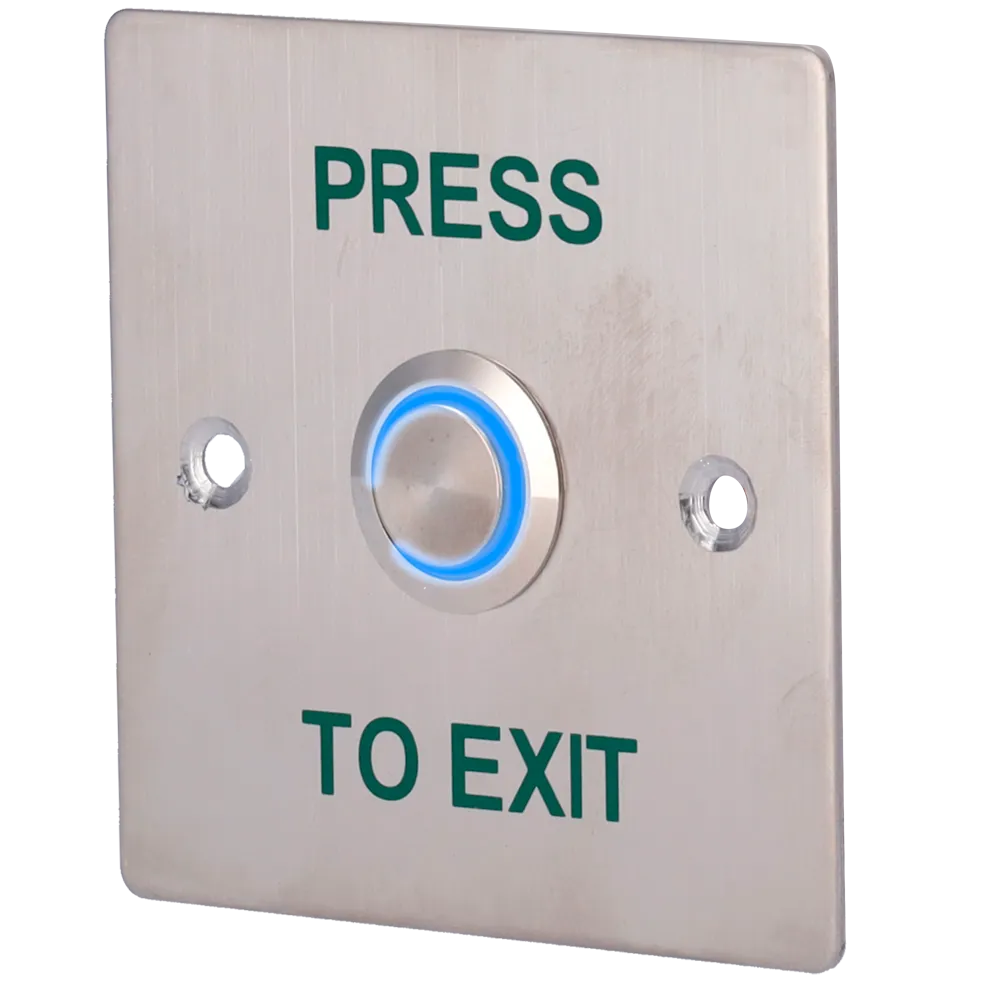 Pulsador Liberación EXITBUTTON303-LED Acero Inoxidable