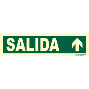 Señal / Cartel de Salida con flecha. Clase B