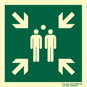 Señal / Cartel Punto de reunión. Clase B