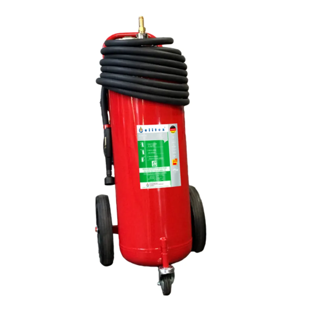 Extintor móvil 50 litros agente F-500 para fuegos clase A y baterías de litio