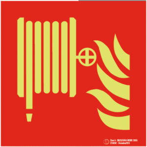 Señal / Cartel de Boca de Incendios luminiscente. Clase A