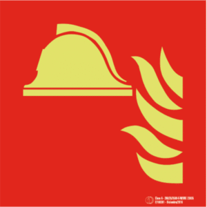 Señal / Cartel de Material para los equipos de emergencia luminiscente. Clase A