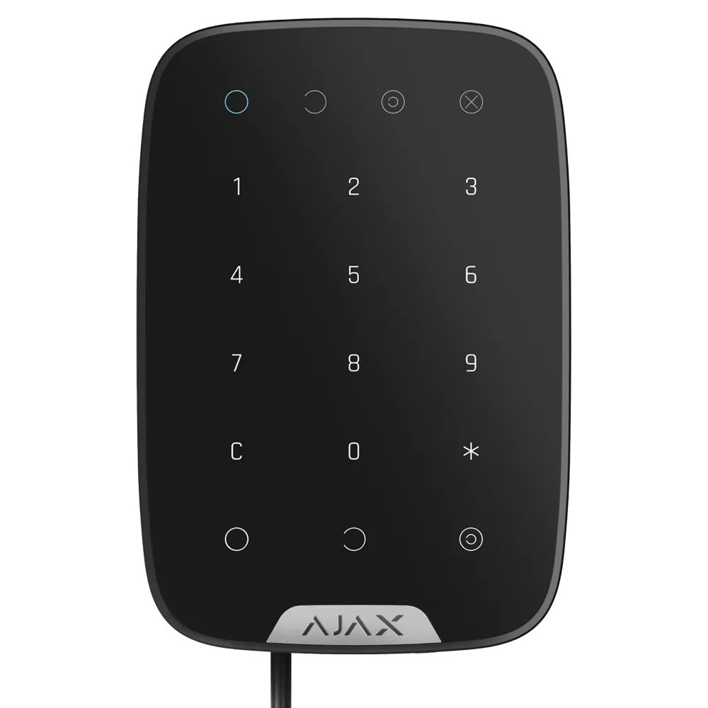 AJAX KeyPad Fibra FIBRA-KEYPAD-B Negro - Teclado Inalámbrico