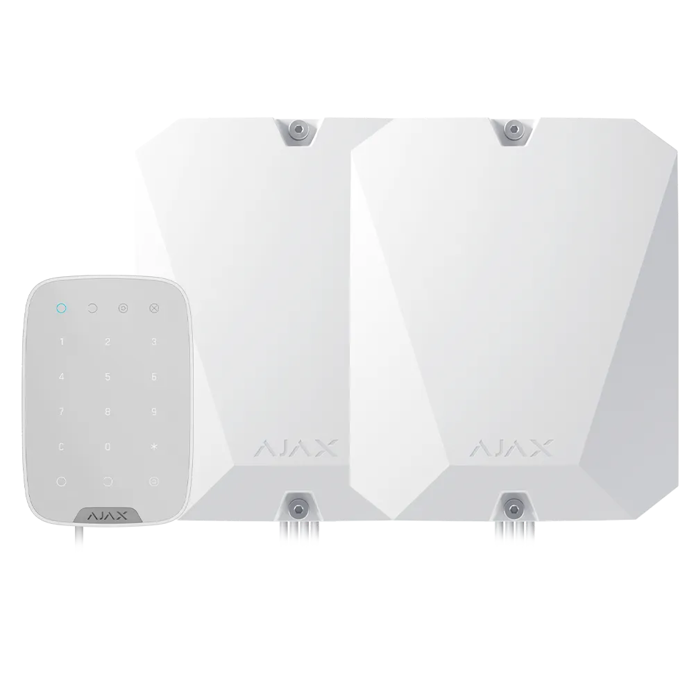 Kit Ajax Fibra Basic FIBRA-KIT1-BASIC-4G-W Grado 3 con 4G