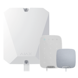 AJAX - FIBRA-KIT1-PRO-4G-W - Kit profesional Fibra blanco con teclado con sirena app