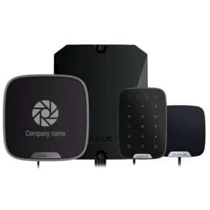 AJAX - FIBRA-KIT2-PRO-4G-B - Kit profesional Fibra negro con teclado con sirena app