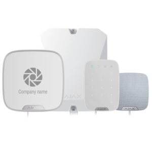 AJAX - FIBRA-KIT2-PRO-4G-W - Kit profesional Fibra blanco con teclado con sirena app