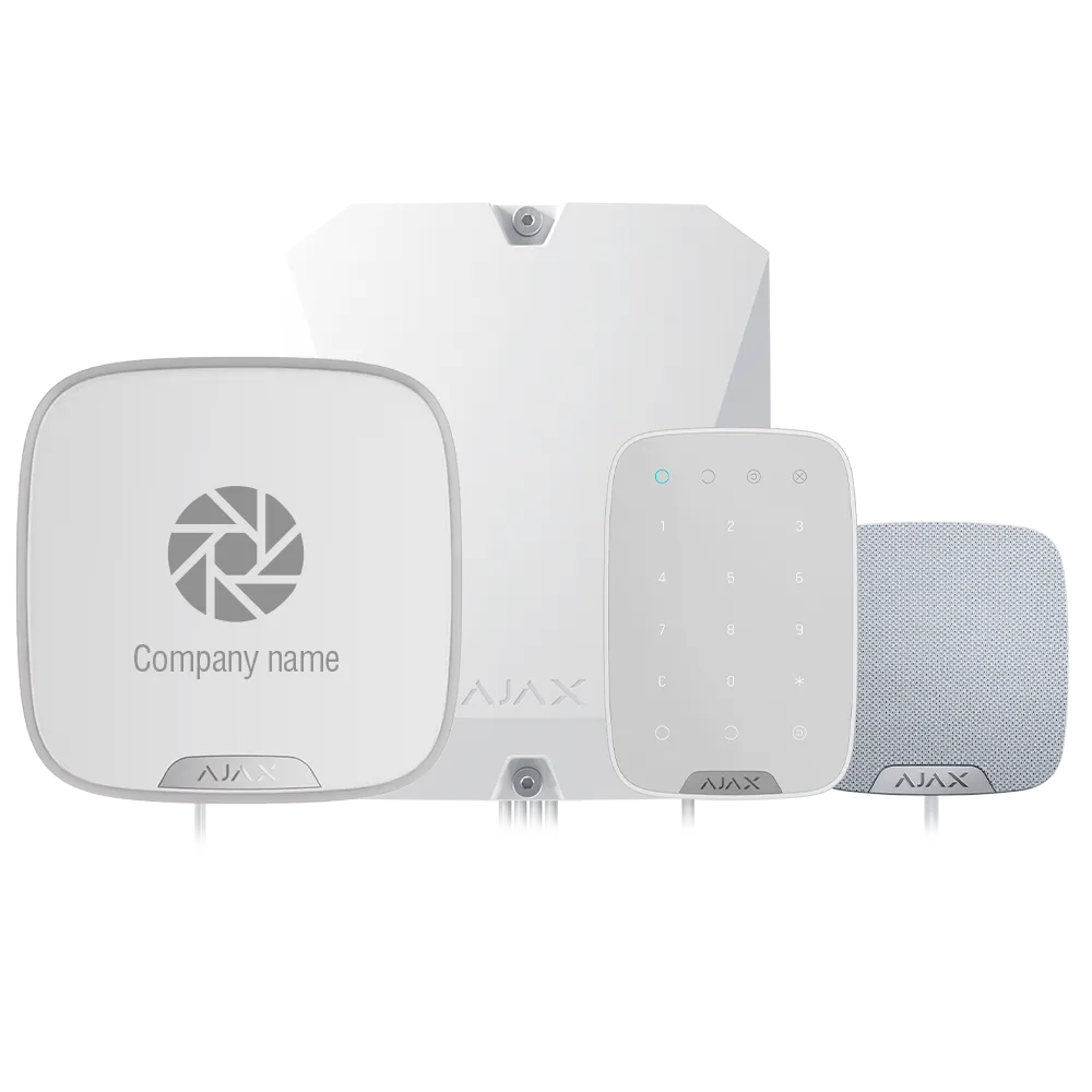 Kit Alarma Ajax FIBRA-KIT2-PRO-4G-W Grado 3 Certificado