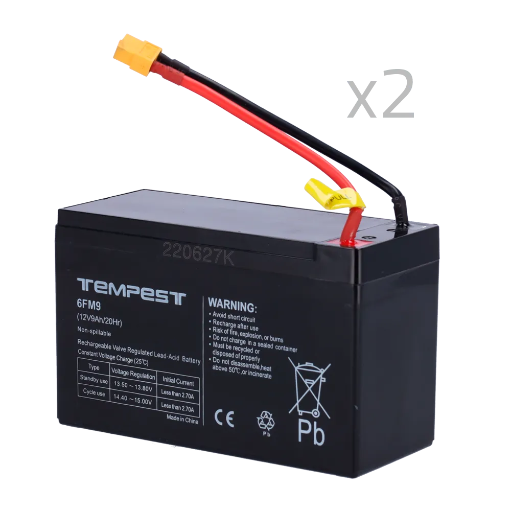 Batería 12V 9Ah FPUBBY para Generadores de Niebla URFOG