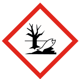 Señal de Dañino al medio ambiente acuático