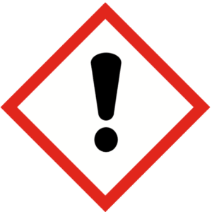 Señal de Peligro de irritación al inhalar