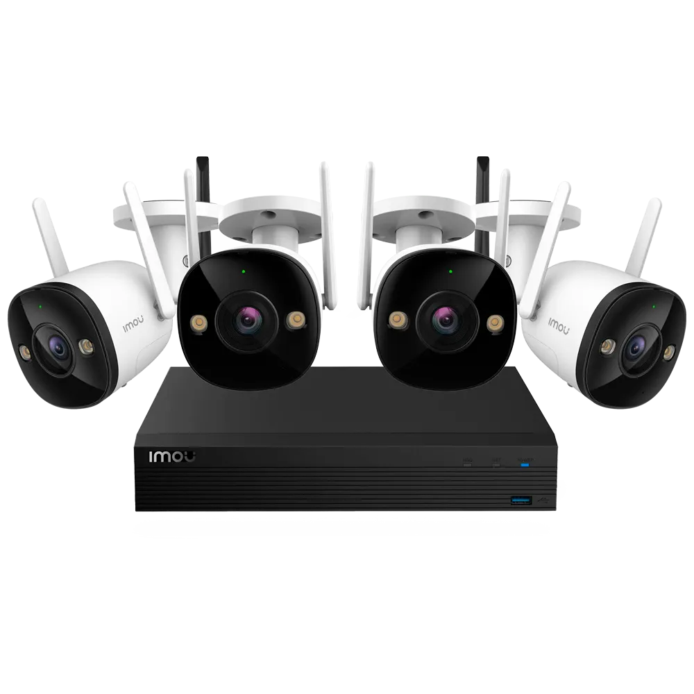 Kit CCTV WiFi Imou 4 Cámaras Bullet 2MP NVR 4 Canales 1TB