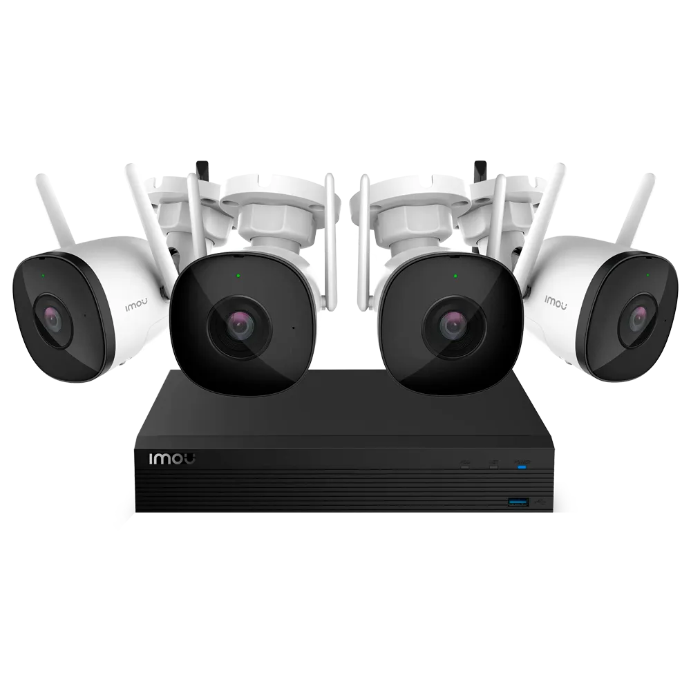 Kit CCTV WiFi Imou 4 Canales NVR 4 Cámaras Bullet 2MP 1TB