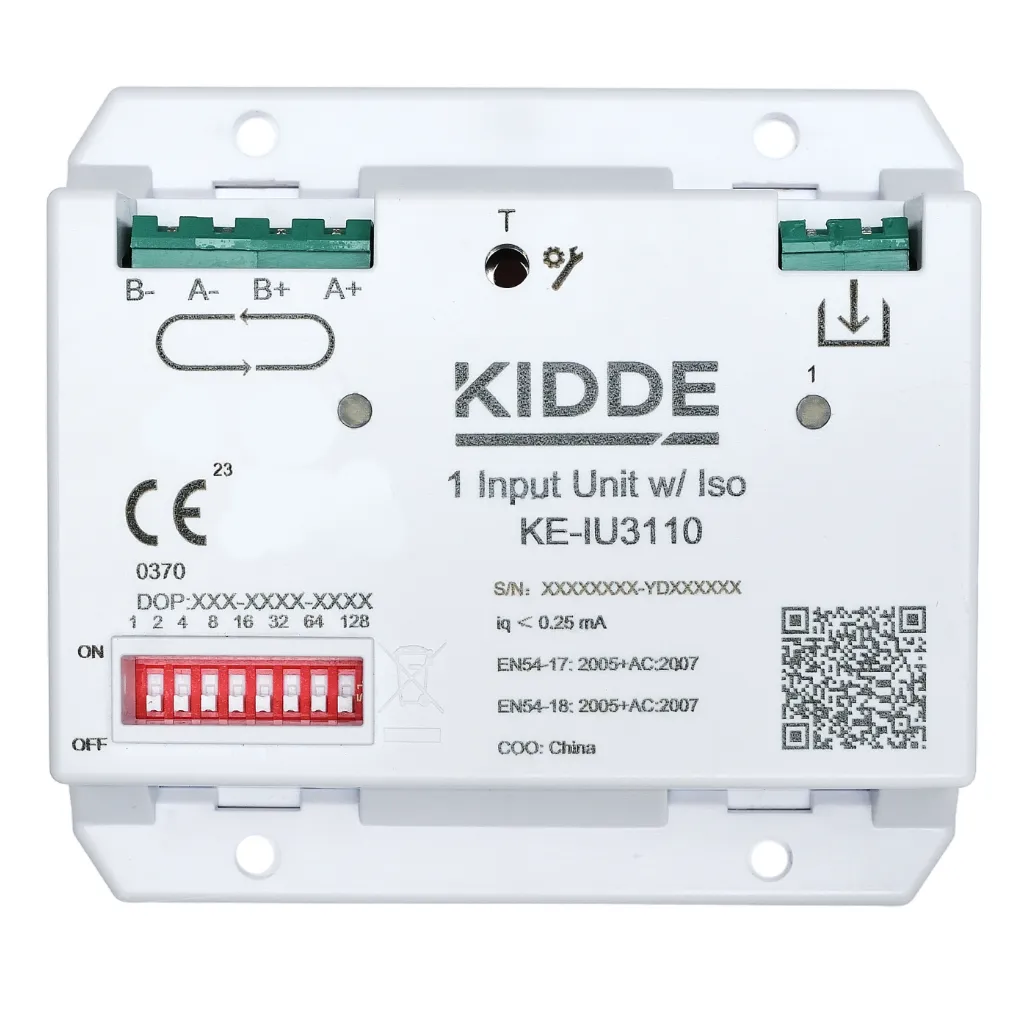 KIDDE KE-IU3110 Módulo LAN Conexión Red Detectores