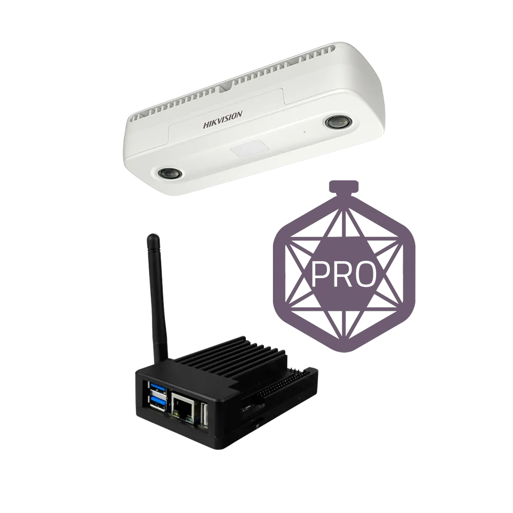 Hikvision KIT-PEOPLECOUNT-HIKDUAL-PRO Conteo Aforo Personas